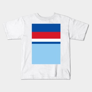 England 1982 World Cup Away Sky, Red, White, Blue Kids T-Shirt